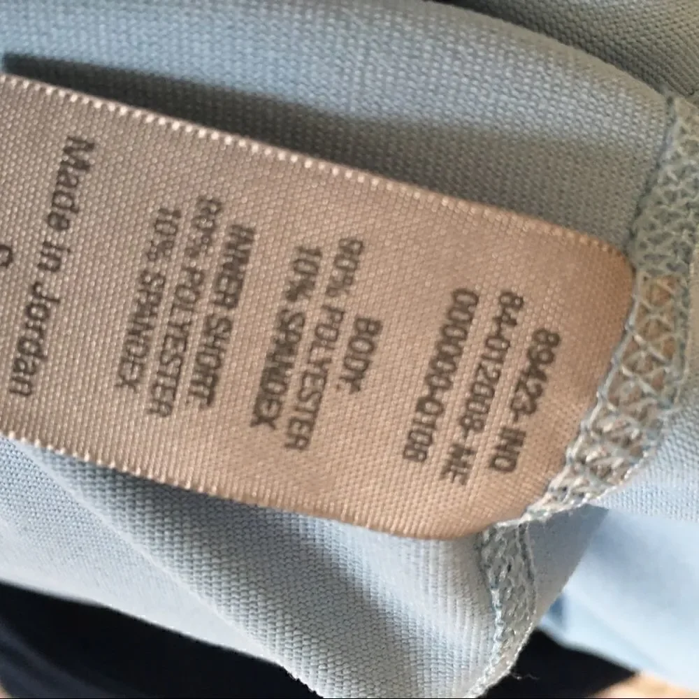 Champion thigh zip slit active shorts under skirt